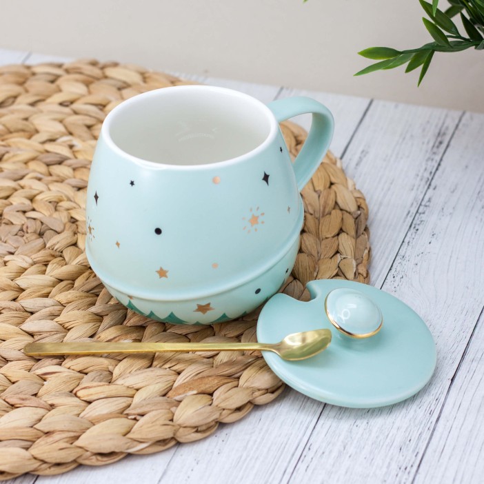 Кружка "Planet and stars", green (440 ml) 