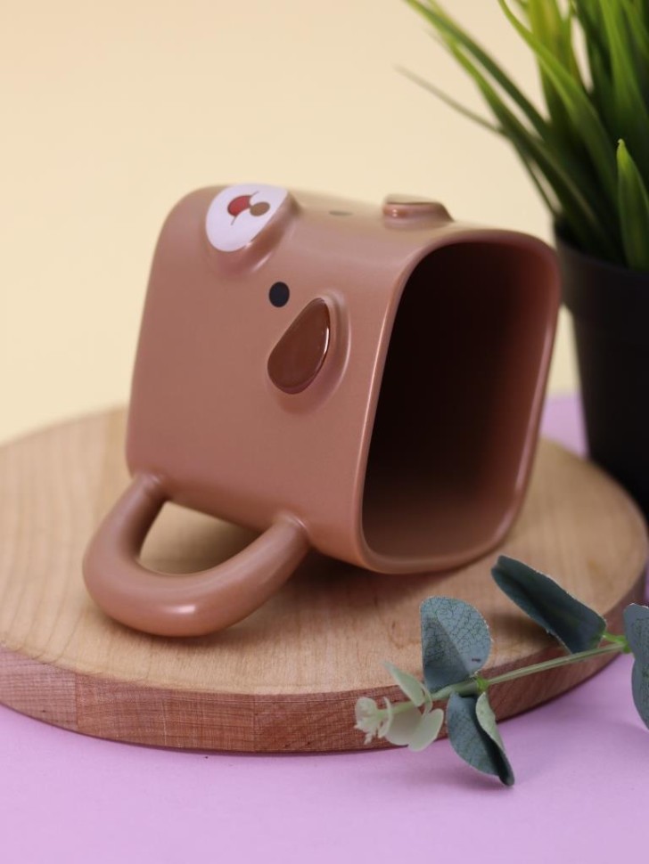 Кружка «Cubic animal, bear», brown (350 ml)
