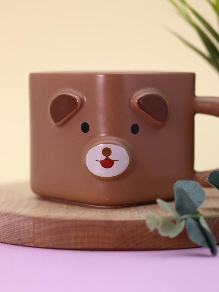 Кружка «Cubic animal, bear», brown (350 ml)