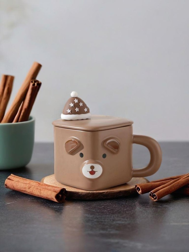 Кружка «Cubic animal, bear», brown (350 ml)