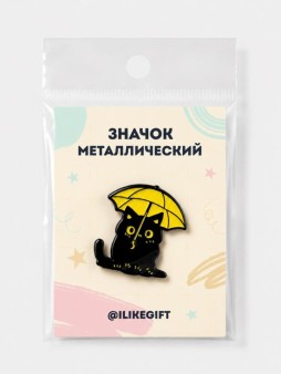 Значок металлический iLikeGift "Тень прячется"