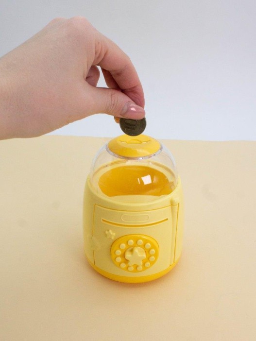 Копилка-сейф &quot;Star bank&quot;, yellow (13x11 см) 