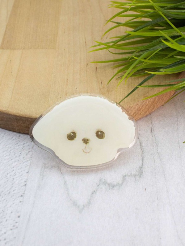 Попсокет "Face cute dog", white