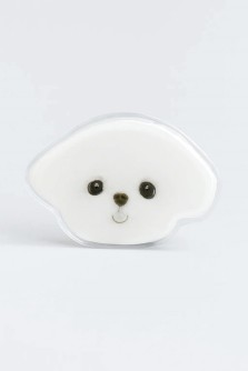 Попсокет "Face cute dog", white