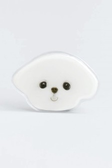 Попсокет "Face cute dog", white