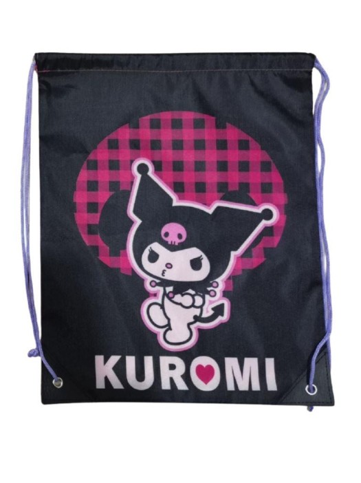 Мешок для обуви &quot;Kuromi&quot;,  1 отделение, 43*35 см, полиэстер 