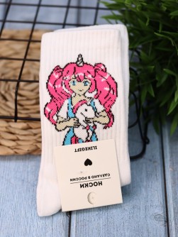 Носки женские "I'm unique unicorn girl", р. 35-40, белый