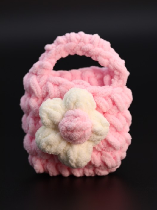 Сумочка для наушников &quot;Flower power&quot;, pink (11.5*9.5 см) 