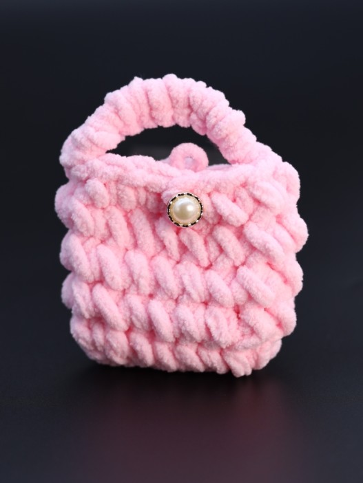 Сумочка для наушников &quot;Flower power&quot;, pink (11.5*9.5 см) 