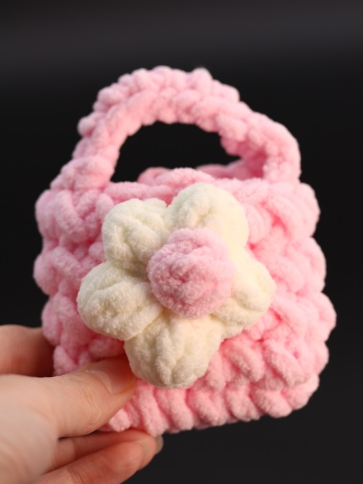 Сумочка для наушников &quot;Flower power&quot;, pink (11.5*9.5 см) 