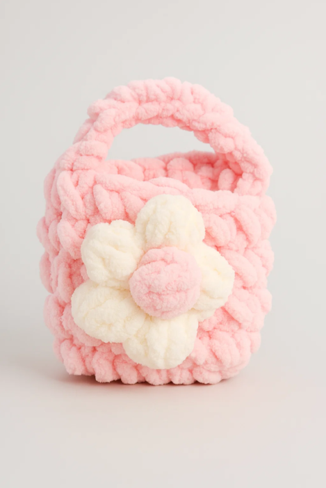 Сумочка для наушников &quot;Flower power&quot;, pink (11.5*9.5 см) 