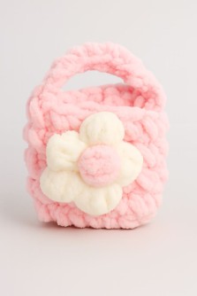 Сумочка для наушников "Flower power", pink (11.5*9.5 см)