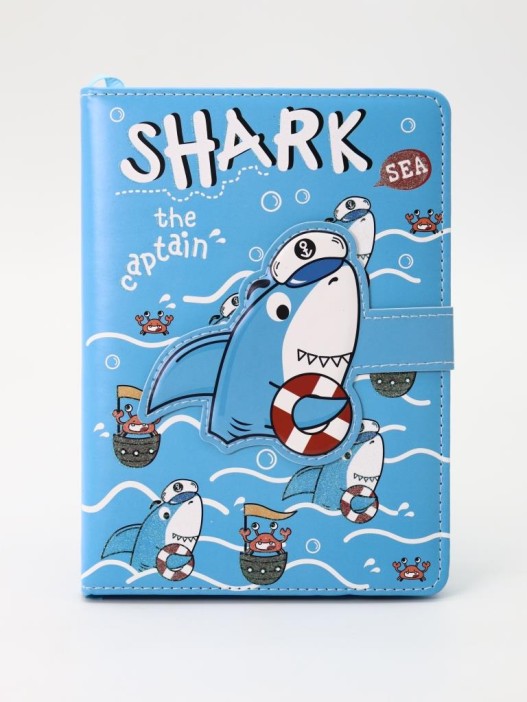 Блокнот (B6) &quot;Shark captain&quot;, blue (18.5*13) 