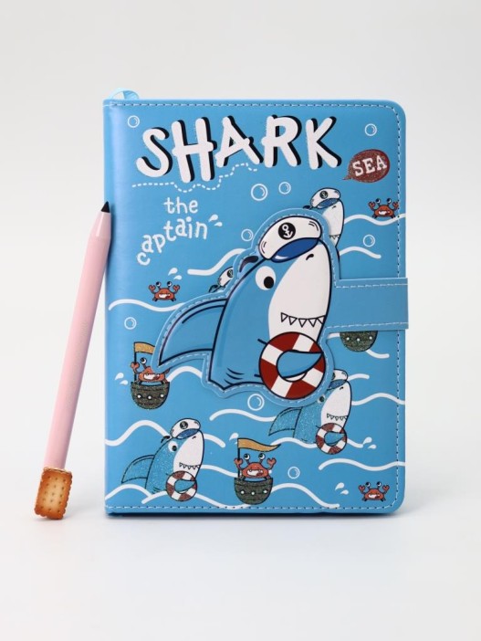 Блокнот (B6) &quot;Shark captain&quot;, blue (18.5*13) 