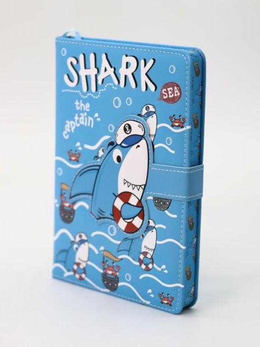 Блокнот (B6) &quot;Shark captain&quot;, blue (18.5*13) 