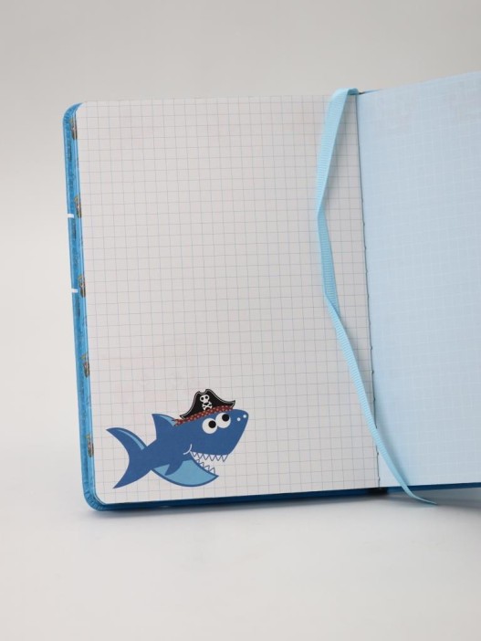 Блокнот (B6) &quot;Shark captain&quot;, blue (18.5*13) 