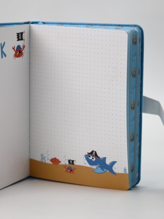 Блокнот (B6) &quot;Shark captain&quot;, blue (18.5*13) 