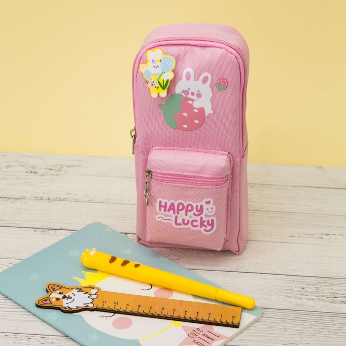 Пенал "Happy lucky", pink 