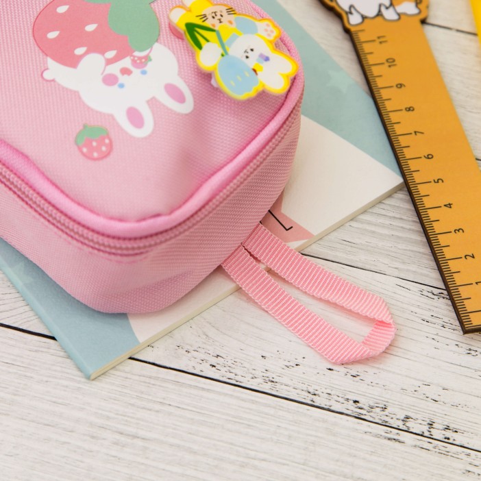 Пенал "Happy lucky", pink 