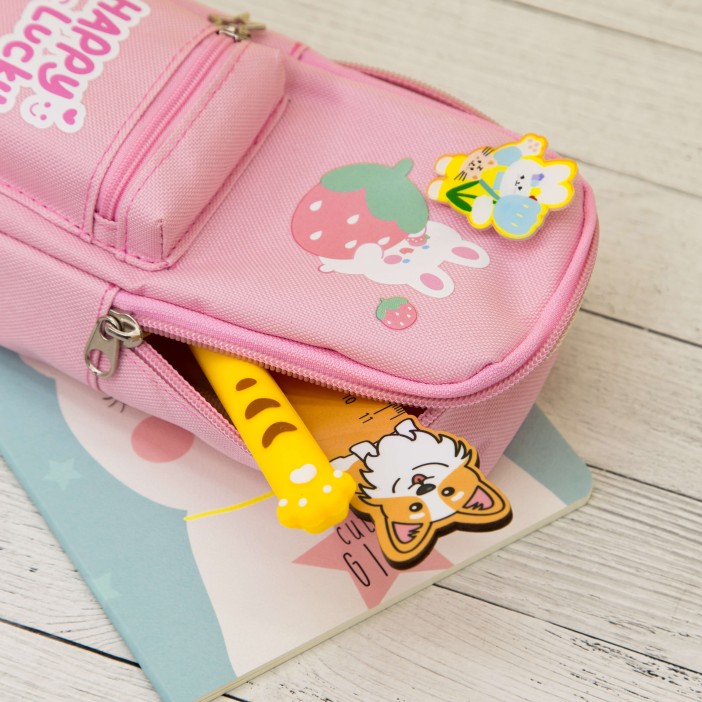 Пенал "Happy lucky", pink 