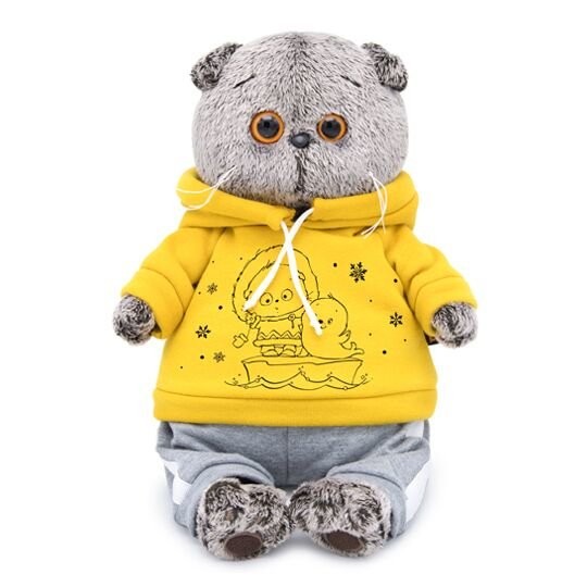 Мягкая игрушка &quot;Кот Басик в спортивном костюме&quot; (19 см) 