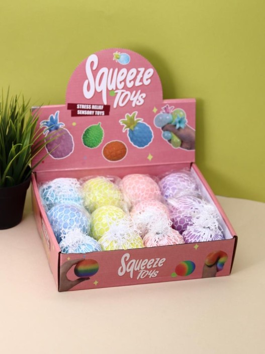 Мялка - антистресс «Rainbow ball», blue 