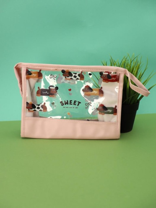 Косметичка &quot;Dachshund&quot;, powdery (17*25*8 см) 