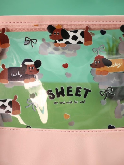 Косметичка &quot;Dachshund&quot;, powdery (17*25*8 см) 