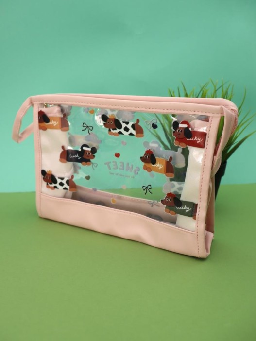 Косметичка &quot;Dachshund&quot;, powdery (17*25*8 см) 