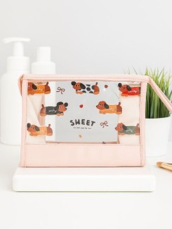 Косметичка "Dachshund", powdery (17*25*8 см)