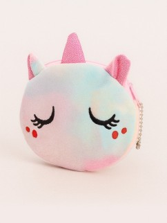 Кошелёк плюшевый &quot;Sleeping unicorn&quot;, colorful (10*11 см)