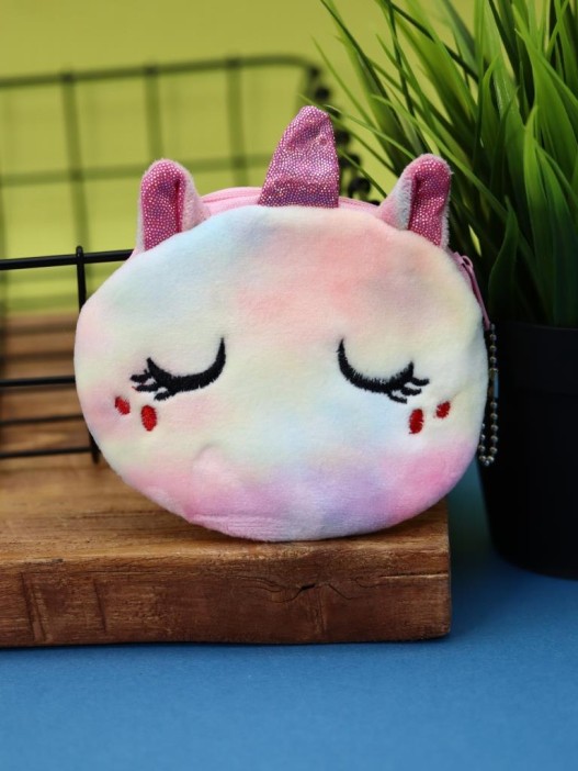 Кошелёк плюшевый &quot;Sleeping unicorn&quot;, colorful (10*11 см) 