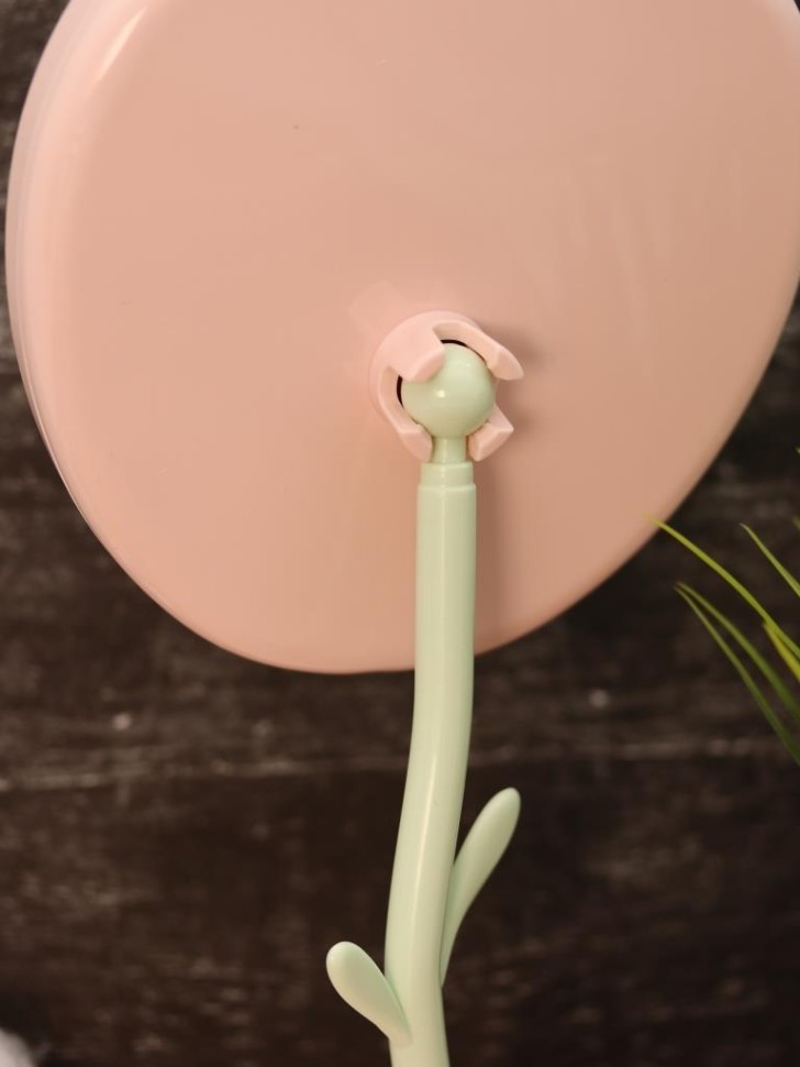 Зеркало настольное GIRLY "Тюльпан", розовое