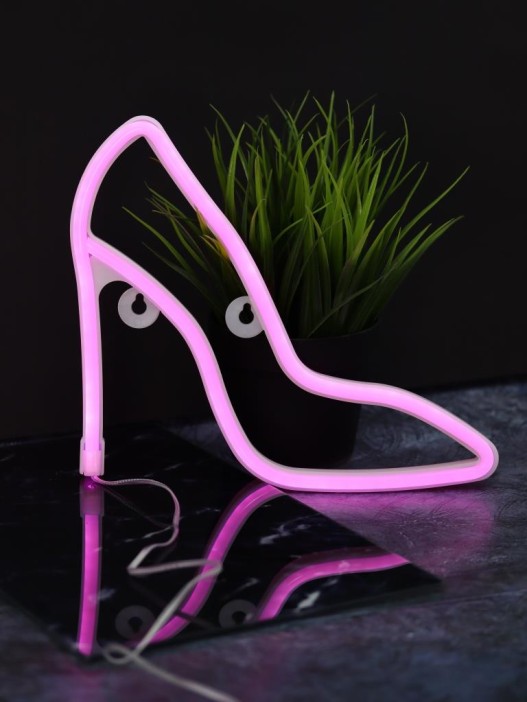 Неоновый подвесной ночник «Under the heel», USB, розовое свечение (22*25 см) 