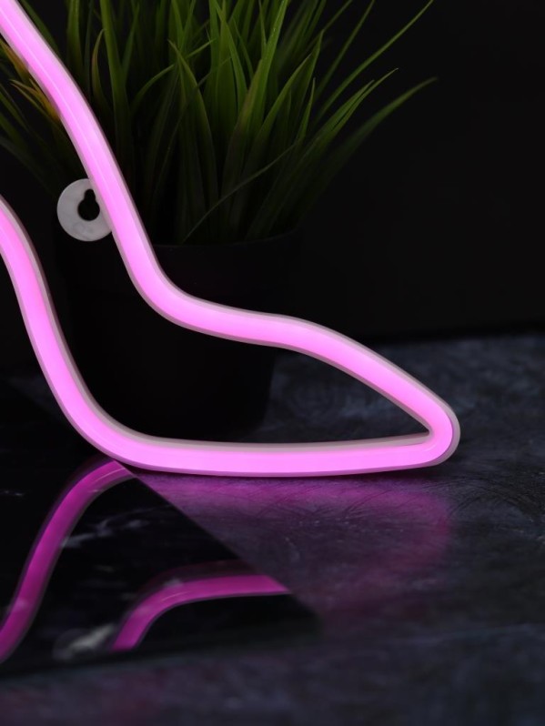Неоновый подвесной ночник "Под каблуком", USB, розовое свечение (22*25 см)