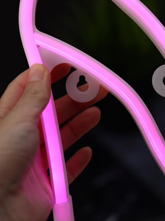 Неоновый подвесной ночник «Under the heel», USB, розовое свечение (22*25 см) 