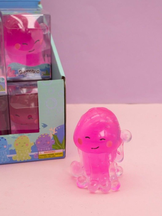 Мялка - антистресс «Cute octopus», pink 
