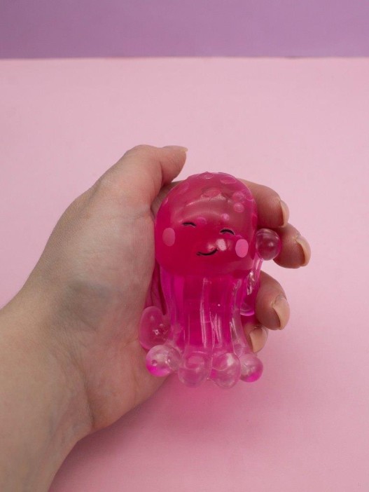 Мялка - антистресс «Cute octopus», pink 