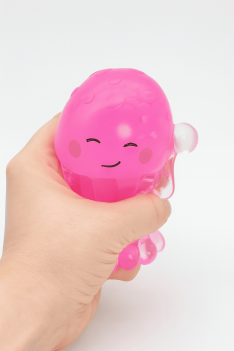 Мялка - антистресс «Cute octopus», pink 