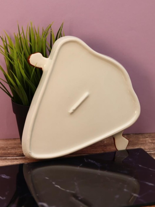 Тарелка керамическая iLikeGift «Funny pizza», 21,6х20,3х2,5 см 