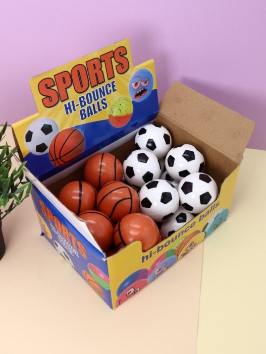 Мялка - антистресс «Football / Basketball», шоу-бокс 24 шт. 