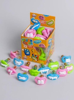 Набор карамель леденцовая «ФРИКИ СМАЙЛ» (микс вкусов: клубника, яблоко, голубика),30 шт.