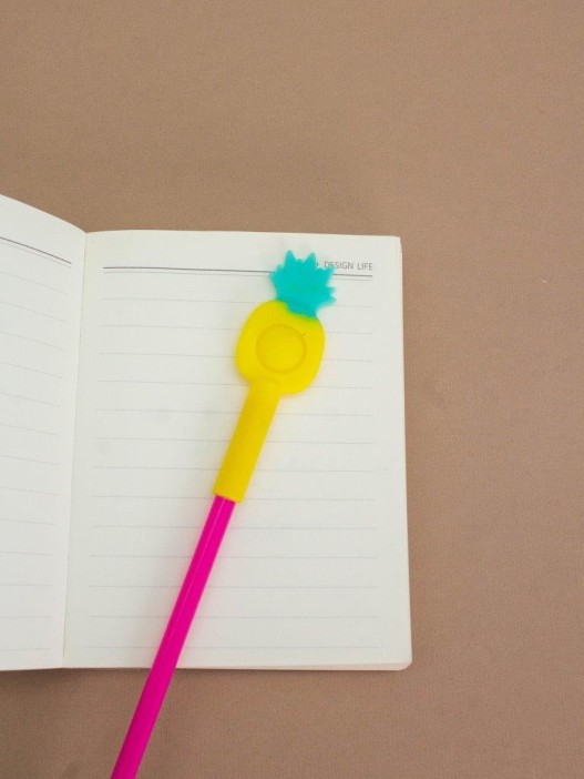 Ручка-прикол гелевая POP IT &quot;Ананасик&quot; 