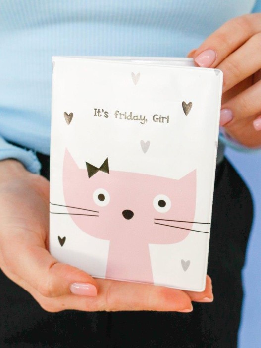 ОБЛОЖКА ДЛЯ ПАСПОРТА «It&#039;s friday, Girl», плотность 600 мкм 