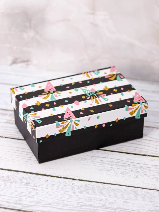 Набор подарочных коробок 3 в 1 «Festive confetti», 18*12*7-21*14*8.5-23*16*9.5 