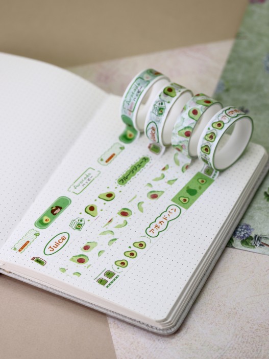 Набор декоративного скотча «Avocado», girl 
