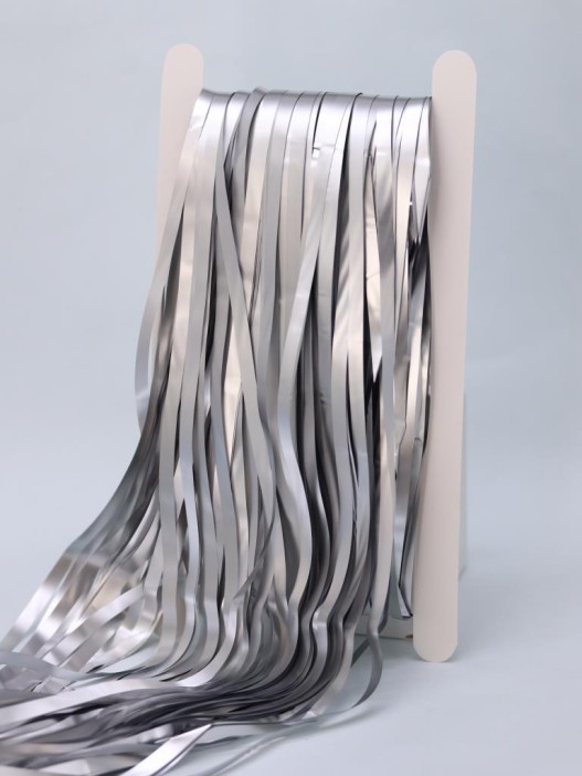 Праздничный занавес, дождик для фотозоны &quot;Gleaming rain&quot;, silver (100*200 см) 