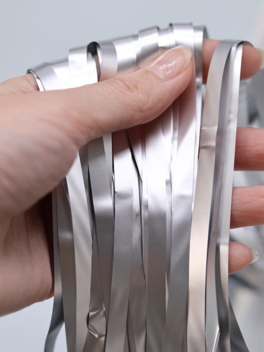 Праздничный занавес, дождик для фотозоны &quot;Gleaming rain&quot;, silver (100*200 см) 