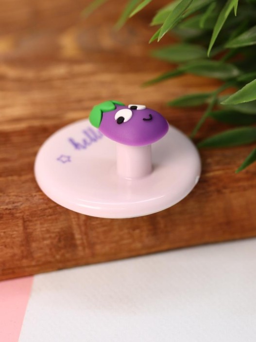 Крючок на липучке «Crazy eggplant», purple 