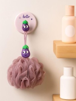 Крючок на липучке «Crazy eggplant», purple